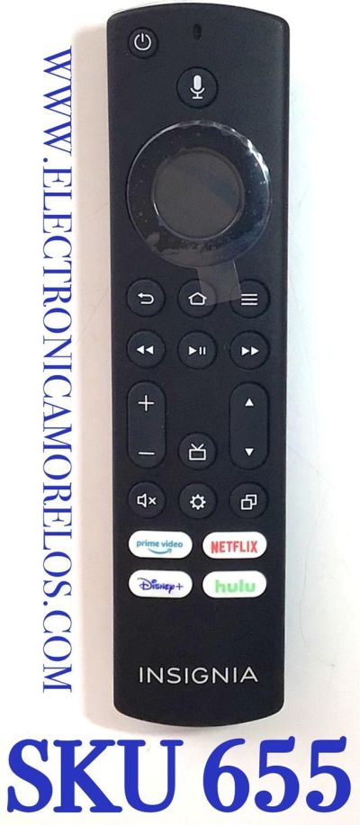 CONTROL REMOTO ORIGINAL PARA SMART TV INSIGNIA FIRE TV / COMANDO DE VOZ / NUMERO DE PARTE NS-RCFNA-21 / 23608-YKF470 / PUW-2K19-YKF470 / MODELO NS70F501NA22 / NS-65F501NA22 / NS-58F301NA22 / NS-55DF710NA21 / NS-39DF510NA19 / NS-24DF310NA19 /NS-43DF710NA21